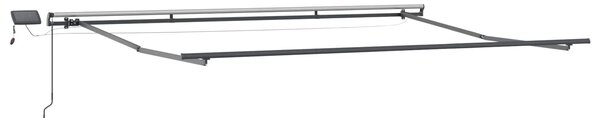 Skrovita tenda Crvena i bijela 500 ×300 cm tkanina - Crvena / 500 ×300 cm