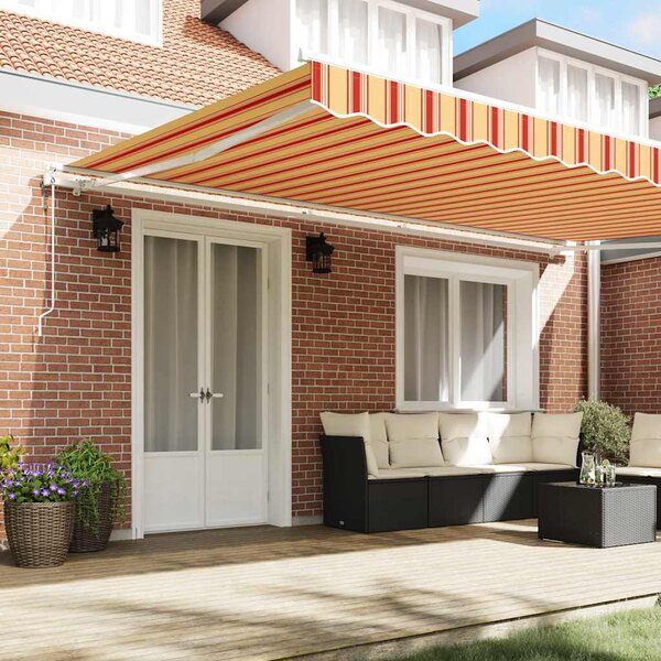 Električna retraktabilna tenda Žuta i narančasta 500 × 350 cm - Žuta / 500 × 350 cm