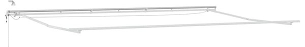 Skrovita tenda Bijelo 600 × 300 cm Poliester i metal - Bijela / 600 × 300 cm