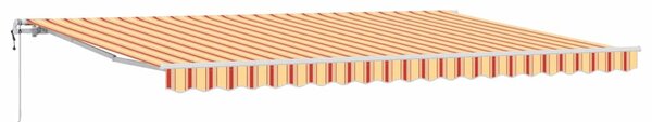 Električna retraktabilna tenda Žuta i narančasta 500 × 350 cm - Žuta / 500 × 350 cm