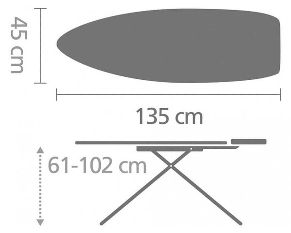 Daska za glačanje Titan Oval D – Brabantia