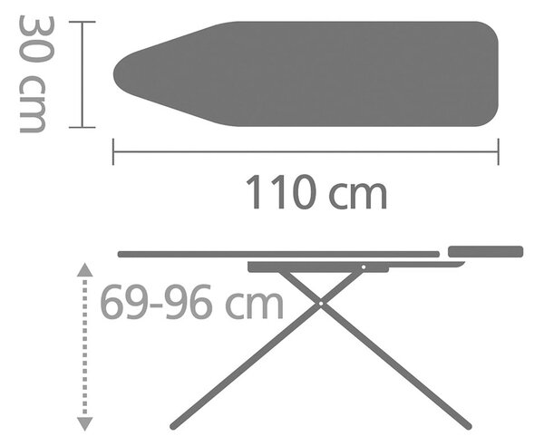 Daska za glačanje Denim Black A – Brabantia
