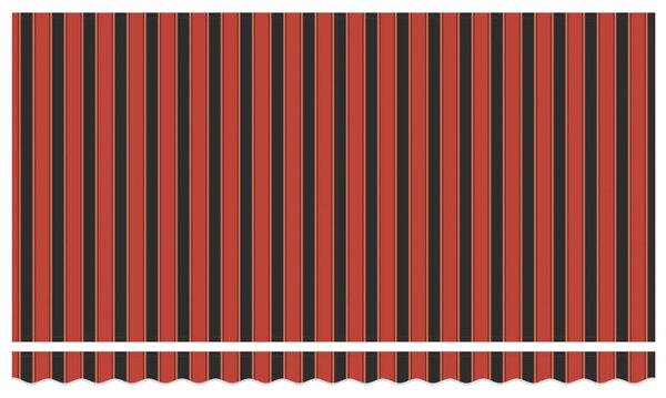 Skrovita tenda Narančasta 350 x 200 cm tkanina - Narančasta / 350 x 200 cm