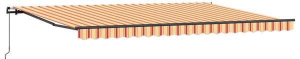 Skrovita tenda Žuta i narančasta 500 × 350 cm Poliester i čelik - Žuta / 500 × 350 cm
