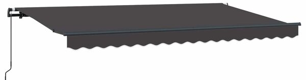 Skrovita tenda Antracit 350 x 200 cm tkanina - Antracit / 350 x 200 cm