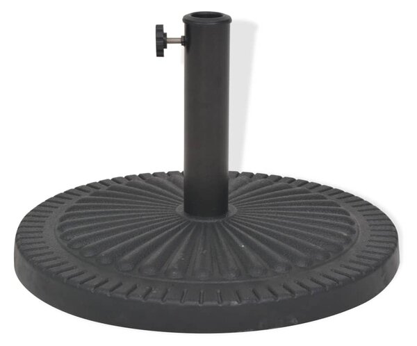 Stalak za Suncobran od Smole Okrugli Crni 14 kg - Crna / N/A