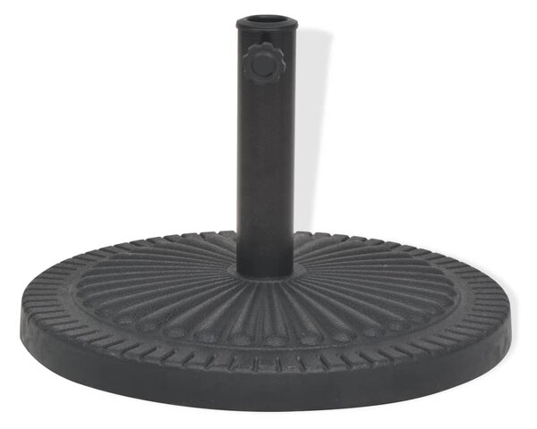 Stalak za Suncobran od Smole Okrugli Crni 14 kg - Crna / N/A
