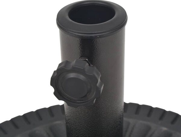 Stalak za Suncobran od Smole Okrugli Crni 14 kg - Crna / N/A
