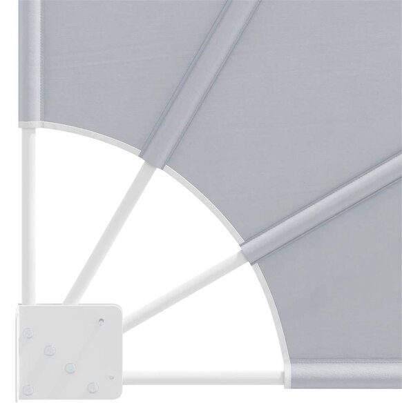 Sklopiva bočna tenda siva 140 x 140 cm - Siva / 140 x 140 cm