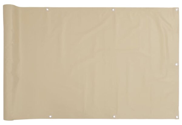 Balkonska Zaštita Oxford Tkanina Bež 90x600 cm - Bež / 90 x 600 cm
