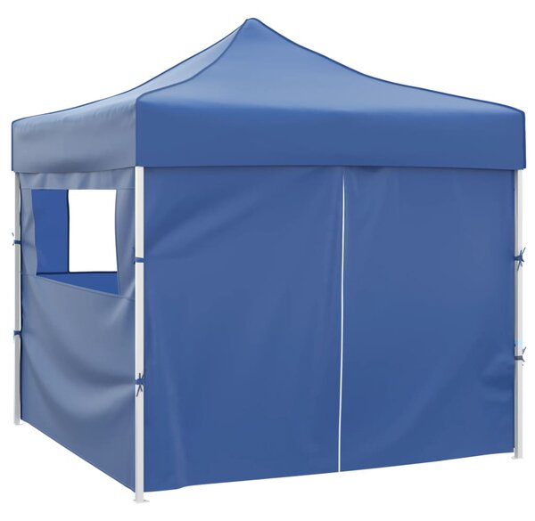 Plavi sklopivi šator 3 x 3 m s 4 zida - Plava / N/A