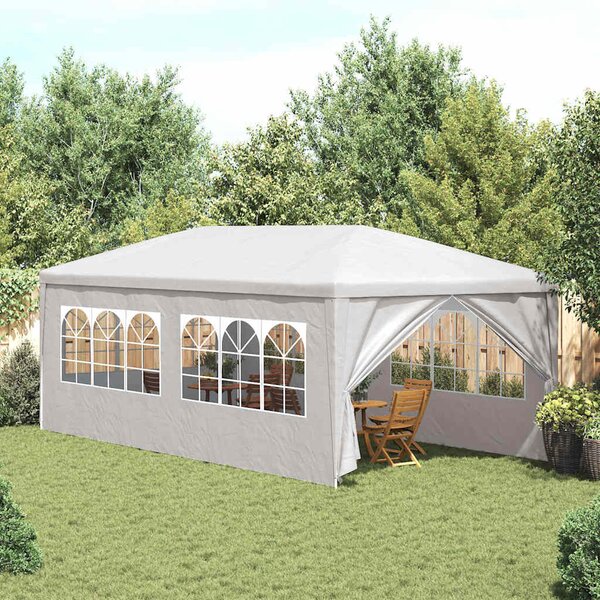 Šator za zabave 3 x 6 m bijeli - Bijela / 3 x 6 m