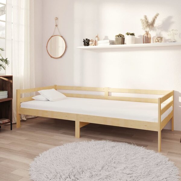 Dnevni krevet od masivne borovine 90 x 200 cm - Smeđa / 90 x 200 cm