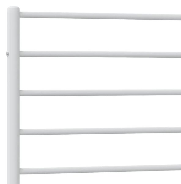 Metalni okvir kreveta uzglavlje i podnožje bijeli 107x203 cm - Bijela / 107 x 203 cm