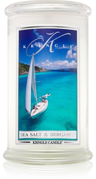 Kringle Candle Sea Salt & Bergamot mirisna svijeća 623 g