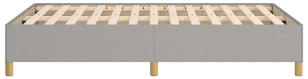 Okvir kreveta bez madraca svjetlosivi 120 x 200 cm od tkanine - Siva / 120 x 200 cm