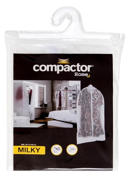Bijela zaštitna navlaka za haljine Compactor Milky