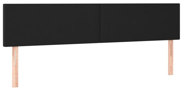 Krevet s oprugama i madracem crni 180 x 200 cm od umjetne kože - Crna / 180 x 200 cm