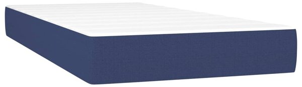 Krevet box spring s madracem LED plavi 80 x 200 cm od tkanine - Plava / 80 x 200 cm
