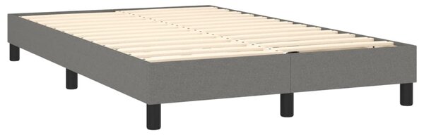 Krevet box spring s madracem LED tamnosivi 120 x 200 cm tkanina - Siva / 120 x 200 cm