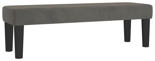 Krevet s oprugama i madracem tamnosivi 140x200 cm baršunasti - Siva / 140 x 200 cm