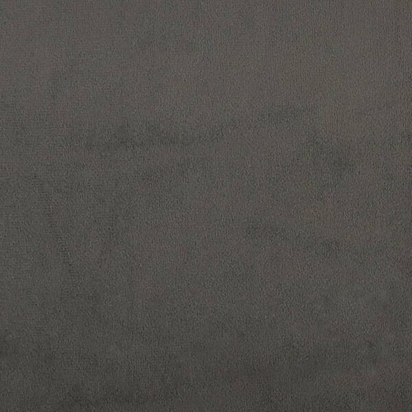 Box spring krevet s madracem tamnosivi 90x200 cm baršunasti - Siva / 90 x 200 cm