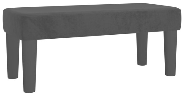 Box spring krevet s madracem crni 90x190 cm baršunasti - Crna / 90 x 190 cm