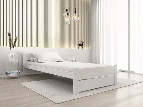 Krevet IKAROS DOUBLE 90 x 200 cm, bijeli Podnica: Bez podnice, Madrac: Bez madraca