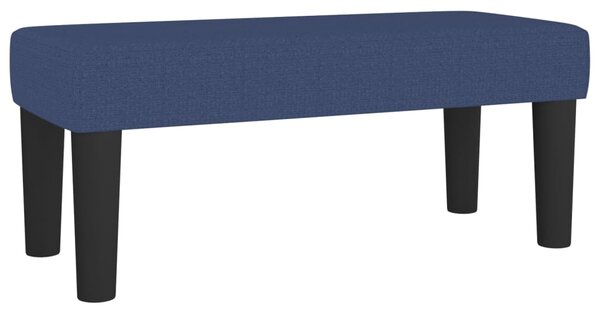 Krevet s oprugama i madracem plavi 90 x 200 cm od tkanine - Plava / 90 x 200 cm