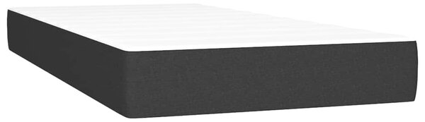 Krevet box spring s madracem LED crni 80 x 200 cm od tkanine - Crna / 80 x 200 cm