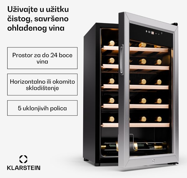 Klarstein Shiraz Premium Smart 24, hladnjak za vino