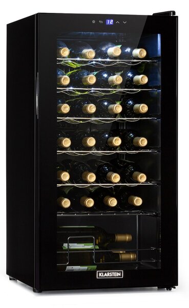 Klarstein Shiraz 28 Uno, hladnjak za vino, 74l, 28fl, touch control panel, 5-18°C