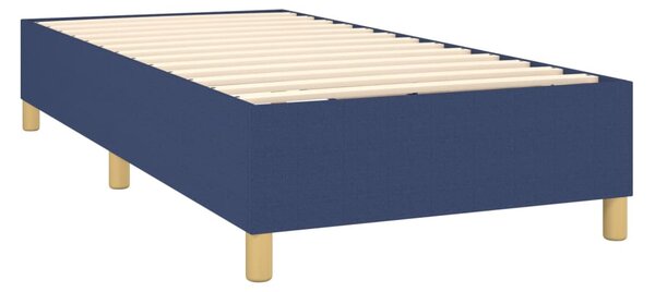 Krevet box spring s madracem LED plavi 80 x 200 cm od tkanine - Plava / 80 x 200 cm