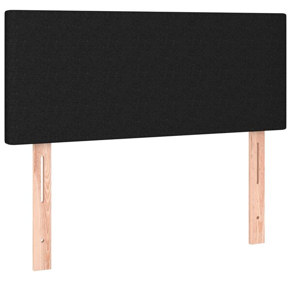 Krevet box spring s madracem LED crni 80 x 200 cm od tkanine - Crna / 80 x 200 cm