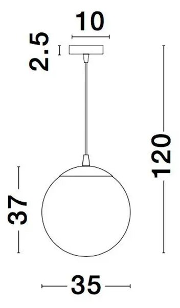 NAZIO VISILICA E27 /IP20/KROM & BAKAR NL9080351