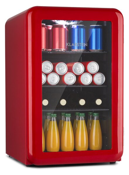 Klarstein PopLife 70L, hladnjak za napitke, hladnjak, 70 litara, 0 - 10 ° C, retro dizajn
