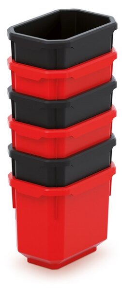Plastične kutije 110x75x90mm Black/Red 6 kom