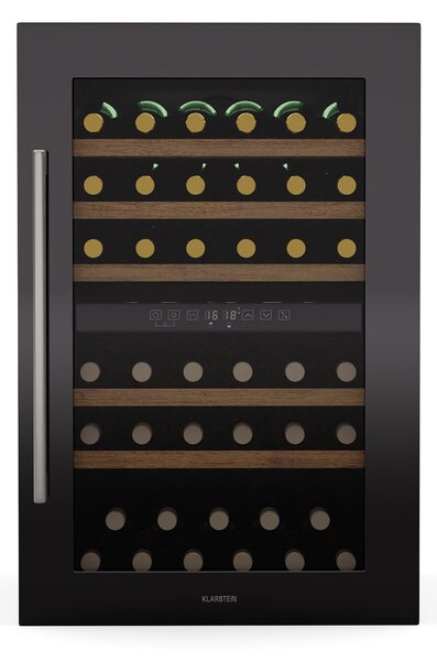 Klarstein Vinsider 57 Duo hladnjak za vino, 2 rashladne zone, 57 boca, ugradbeni