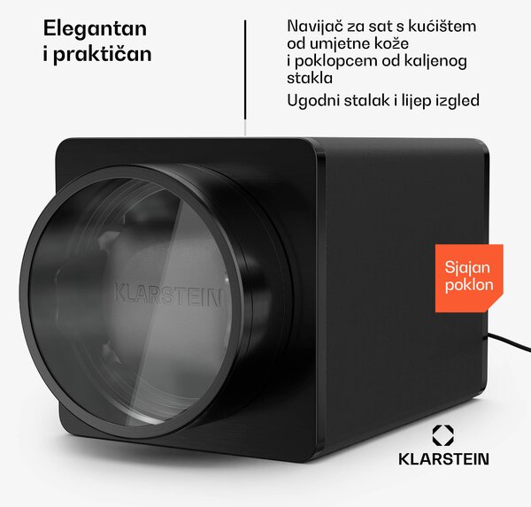 Klarstein TimeSync navijač za sat, 1 sat, 5 režima, 3 smjera, veganski materijali, univerzalna veličina, tihi rad