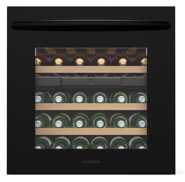 Klarstein Vinoline 30 Built-In Duo hladnjak za vino, 30 boca, integrabilan, LED, tihi rad