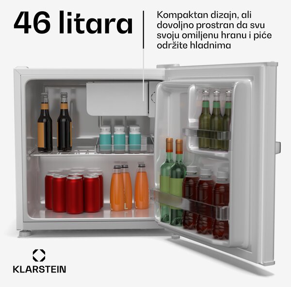 Klarstein Irene Mini hladnjak, Retro, 46L, razina buke 37 dB, EEK D, 0-10 °C
