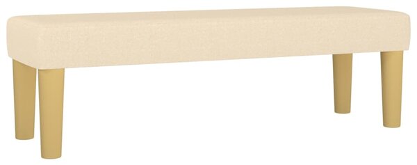 Krevet s oprugama i madracem krem 200 x 200 cm od tkanine - Krema / 200 x 200 cm
