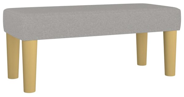 Krevet s oprugama i madrac svjetlosivi 120 x 200cm od tkanine - Siva / 120 x 200 cm