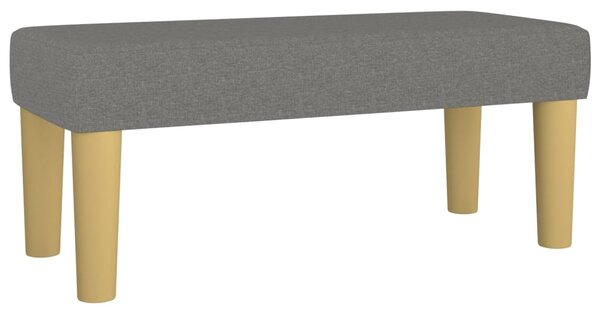Okvir kreveta s oprugama i madrac tamnosivi 80x200cm od tkanine - Siva / 80 x 200 cm