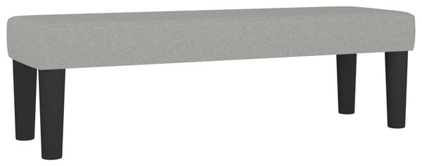 Krevet s oprugama i madracem svjetlosivi 140x190 cm od tkanine - Siva / 140 x 190 cm