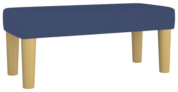 Krevet s oprugama i madracem plavi 120 x 200 cm od tkanine - Plava / 120 x 200 cm