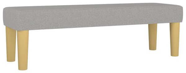Krevet box spring s madracem svjetlosiva 160x200 cm tkanina - Siva / 160 x 200 cm