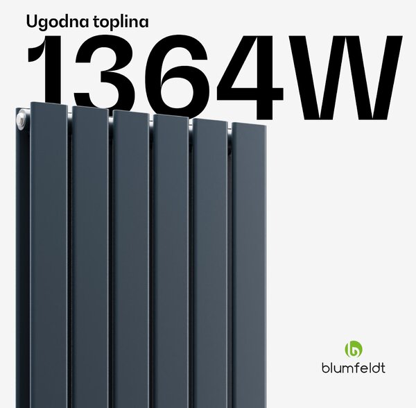 Blumfeldt Ontario radijator 180x45 Snaga 1364 W