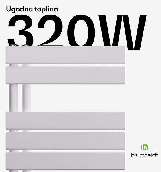 Blumfeldt Fairmont radijator, 45 x 180 cm, zidni, moderan dizajn, topla voda
