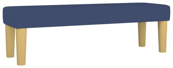 Krevet s oprugama i madracem plavi 180x200 cm od tkanine - Plava / 180 x 200 cm